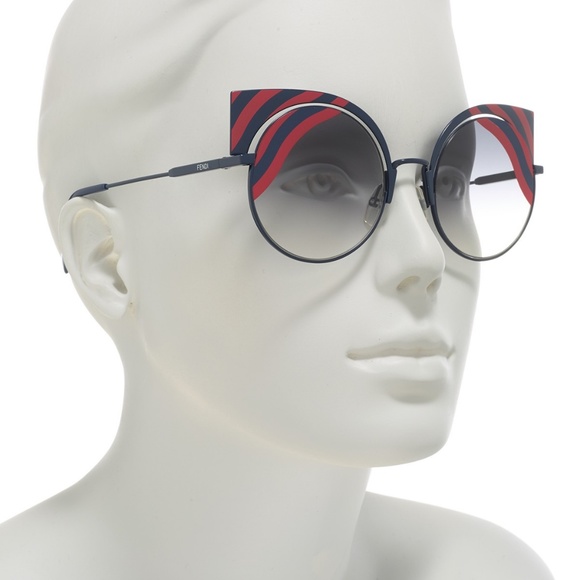 FENDI 53mm Cat Eye Red Sunglasses NWT - Picture 5 of 6